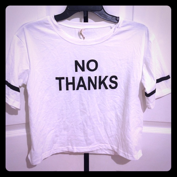 SOLD 👽 No Thanks Crop Top