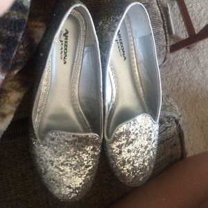 Sparkly slip ons