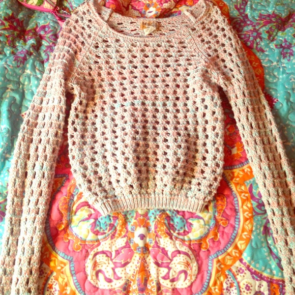 Holey Knitted Long-Sleeve top