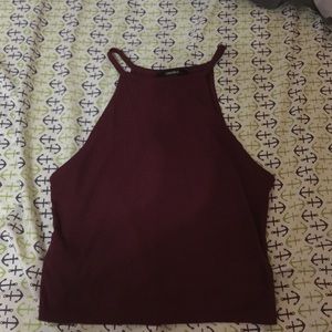 Maroon halter top