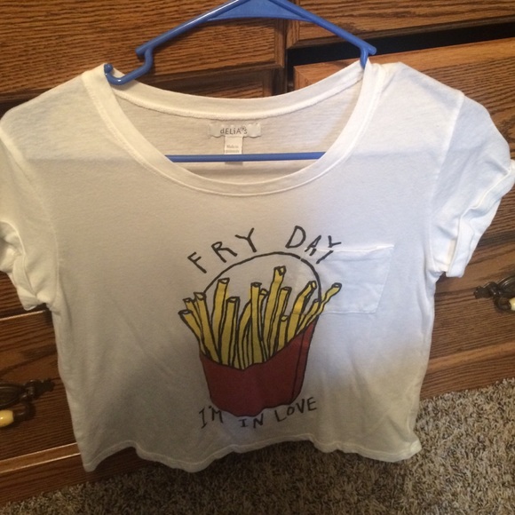 cropped fry day shirt