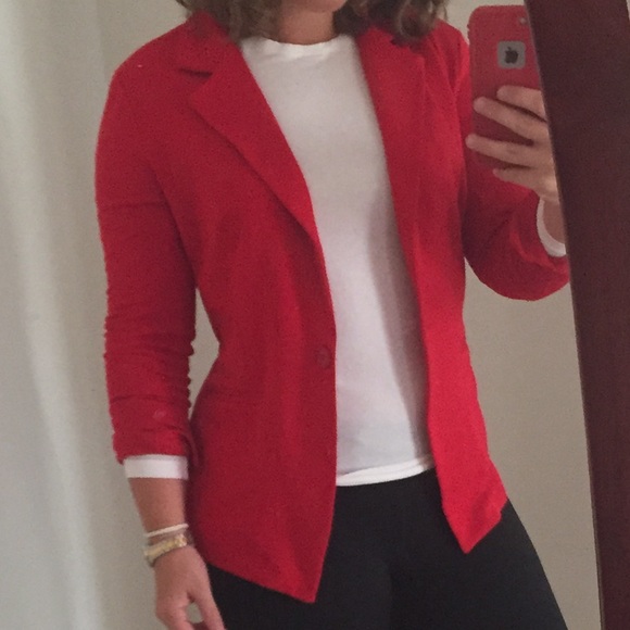 FOREVER 21 NWT Red Blazer Jacket Size S