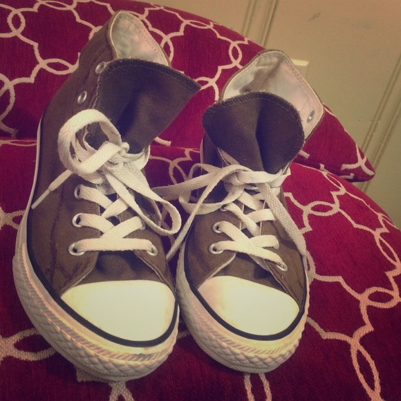 Army Green High-top Converse