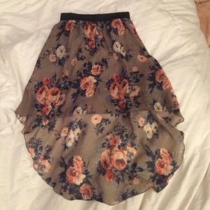 High-low skirt
