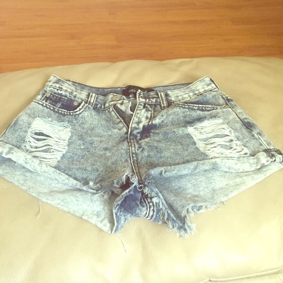 Sm mid/high waist denim shorts