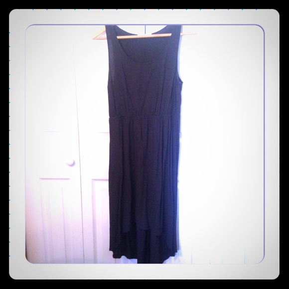 Black high low dress