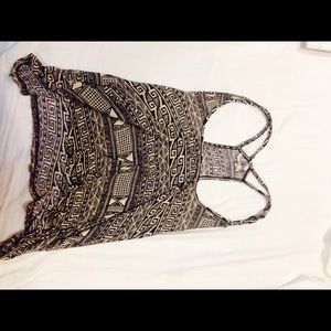 TRIBAL PRINT HIGH RISE TOP