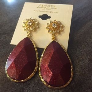 Scarlet Cassia Autumn Earrings