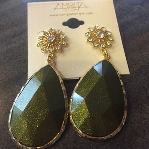 Olive Cassia Autumn Earrings