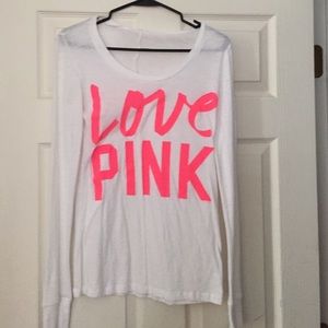 Victoria's Secret pink long sleeve tee