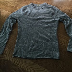 100% j crew gray Cashmere sweater