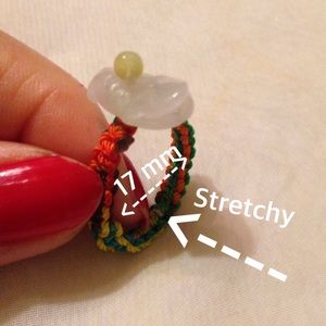 🌹This lucky of wealth toad ring is real Jade,🌹