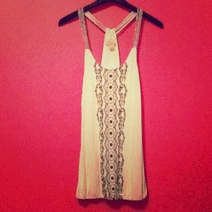 White and black long shirt