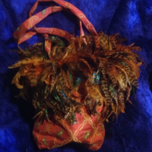 Feathered Handbag