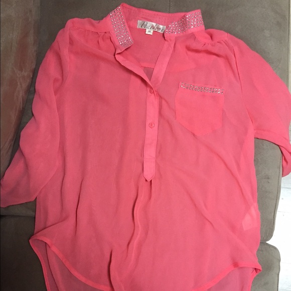 Peachy pink shirt