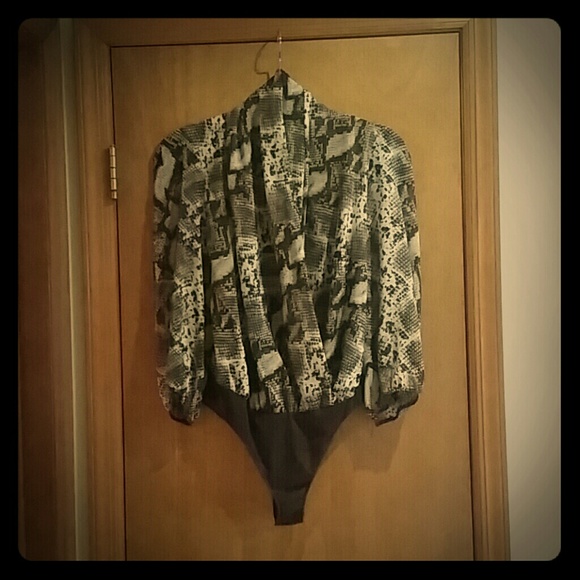 Brown Snakeskin Bodysuit