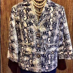 Snakeskin print Summer jacket by Ann Trinity