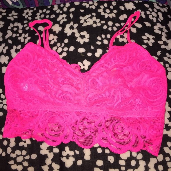 Hot pink bralette