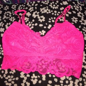 Hot pink bralette