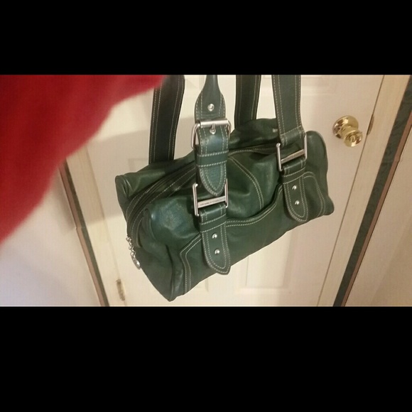 FRANCO SARTO hunter green shoulder bag preowned