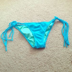 VS Teal Ruched Bikini Bottoms ❤️ NWOT