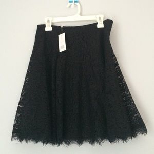 QUALITY BRAND JOIÉ BLACK LACE MAIKA XS SKIRT