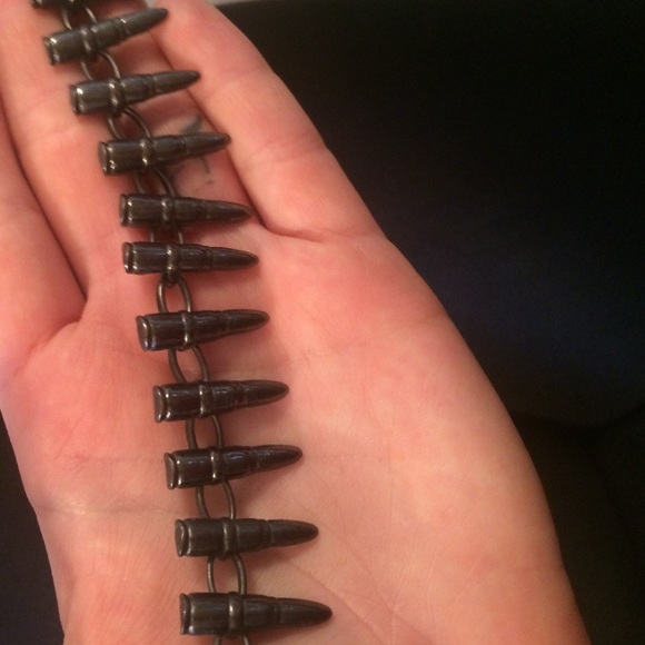 Hot topic faux bullet necklace