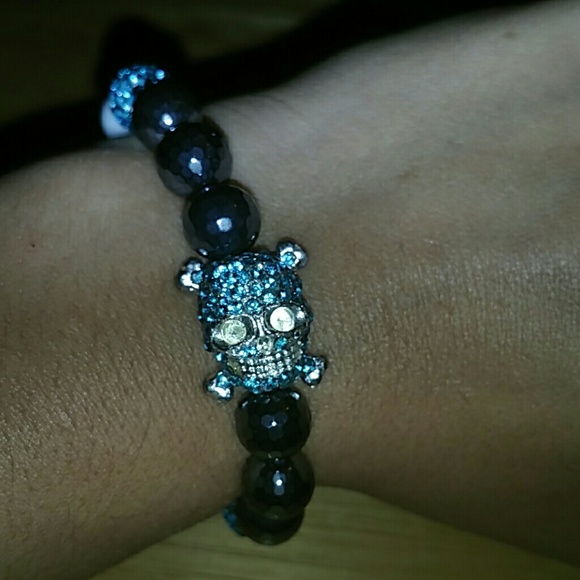 Beautiful Crystal Skull Bracelet By DBS