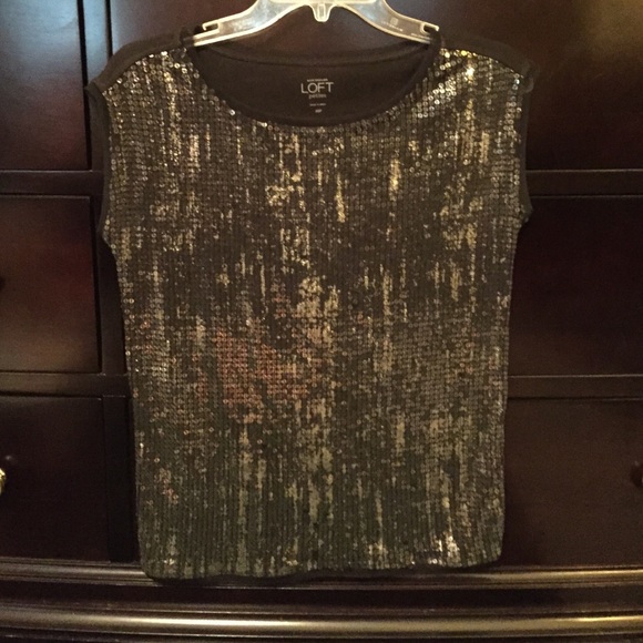 Distressed Loft Sequin tee