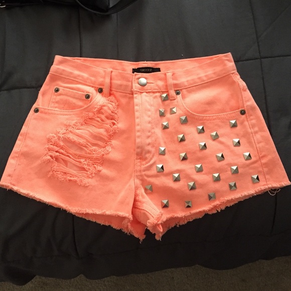 Forever 21 Bright Peach/Pink Shorts