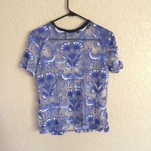 ASOS T-Shirt in Magical Woodland Burn Out Print