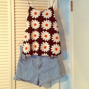 Topshop daisy tank