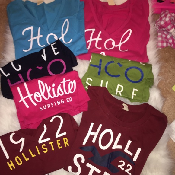 Hollister Tops - 7 Hollister Tees Bundle