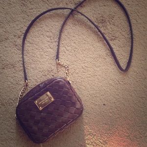 Chocolate brown Michael kors side body bag