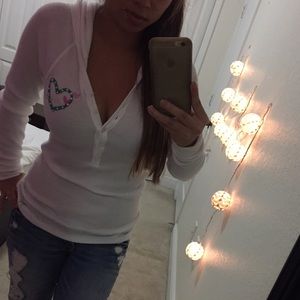 White hoodie sweater