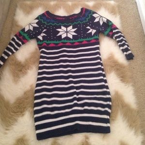 Tunic dress. Tommy girl. Gently used. Navy color.