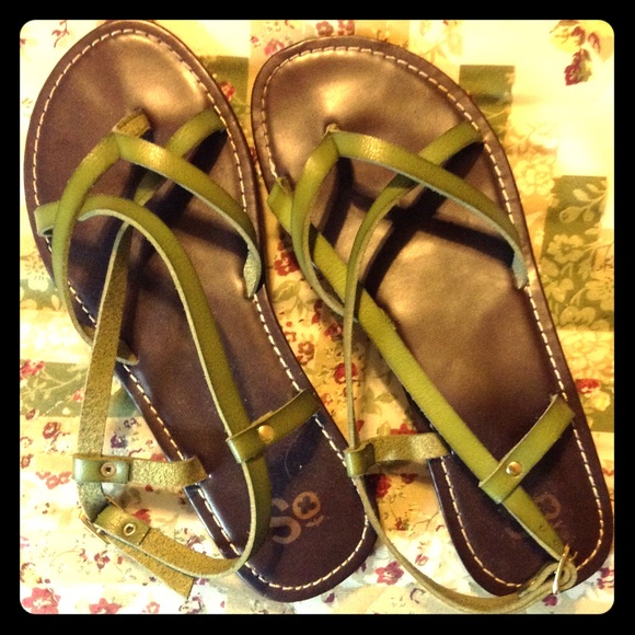 SO Brand Retro Green Color 8.5M Sandals