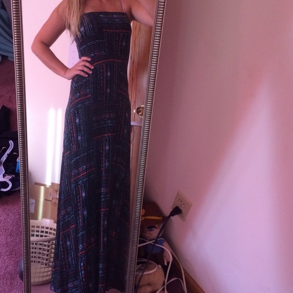 2 in 1 tribal print maxi skirt/dress