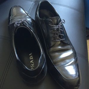 Genuine leather PRADA men's shoes. Size 11. USED.