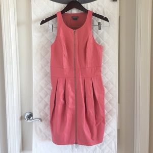 Coral faux-leather dress - Armani Exchange