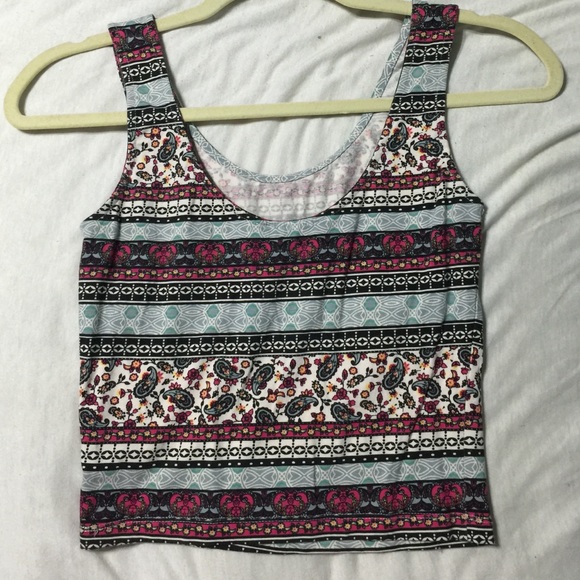 Patterned crop top - Picture 2 of 2