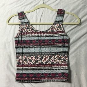 Patterned crop top