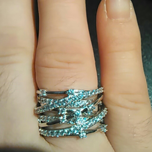 *925 imprinted silver stack ring - Picture 2 of 4