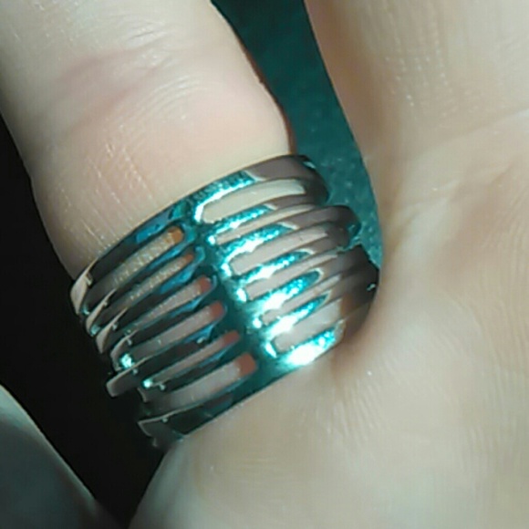 *925 imprinted silver stack ring - Picture 3 of 4