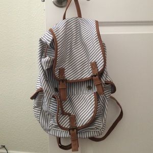 Striped backpack