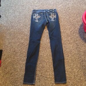 Miss me rhinestone jeans size 28