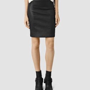 Allsaints metal pencil skirt