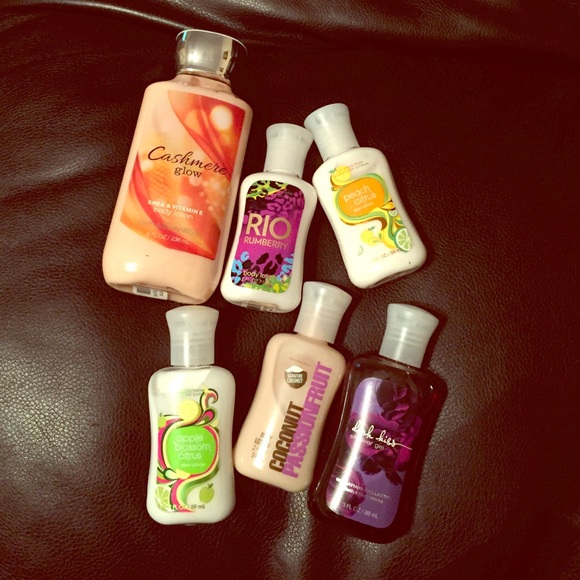 Bath & Body Works lotions and shower gel