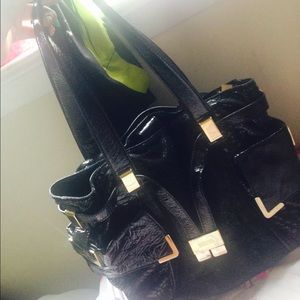 Black/gold mk purse