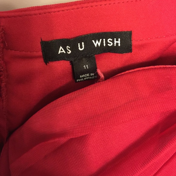 Formal Ruffle Red Dress - Picture 3 of 4